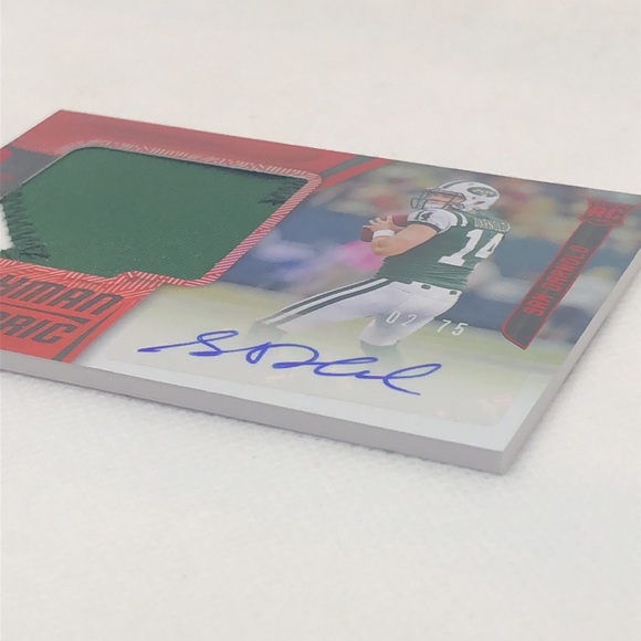 2018 Panini Certified - Freshman Fabric Signatures Mirror Red #205 Sam Darnold - Picture 3 of 5